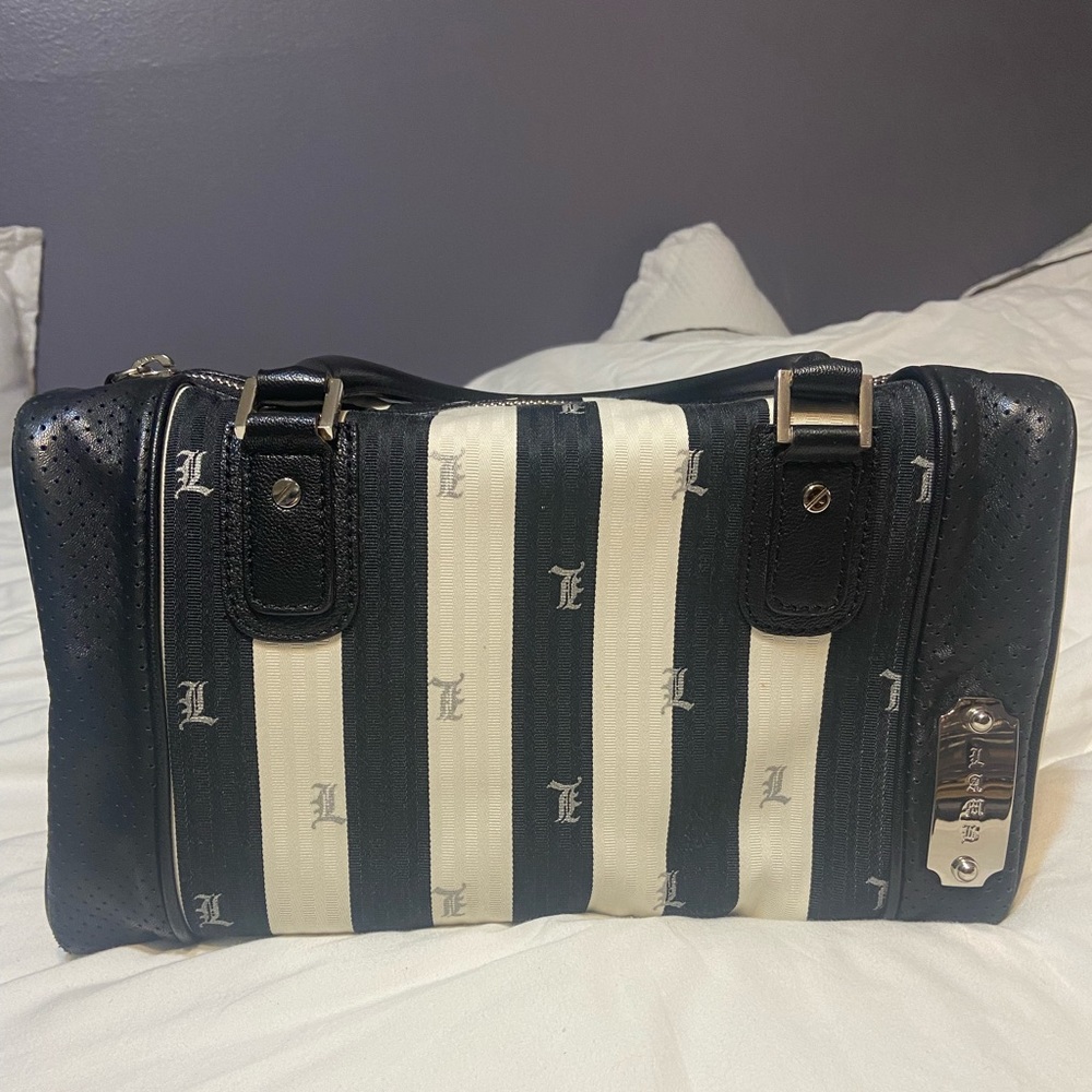 L.A.M.B. ‘07 Trenchtown Lux Striped Satchel